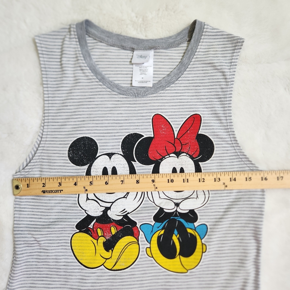 Disney Gray and Red Tank Tops with Mickey Mouse Designs 💥 - Picture 8 of 9